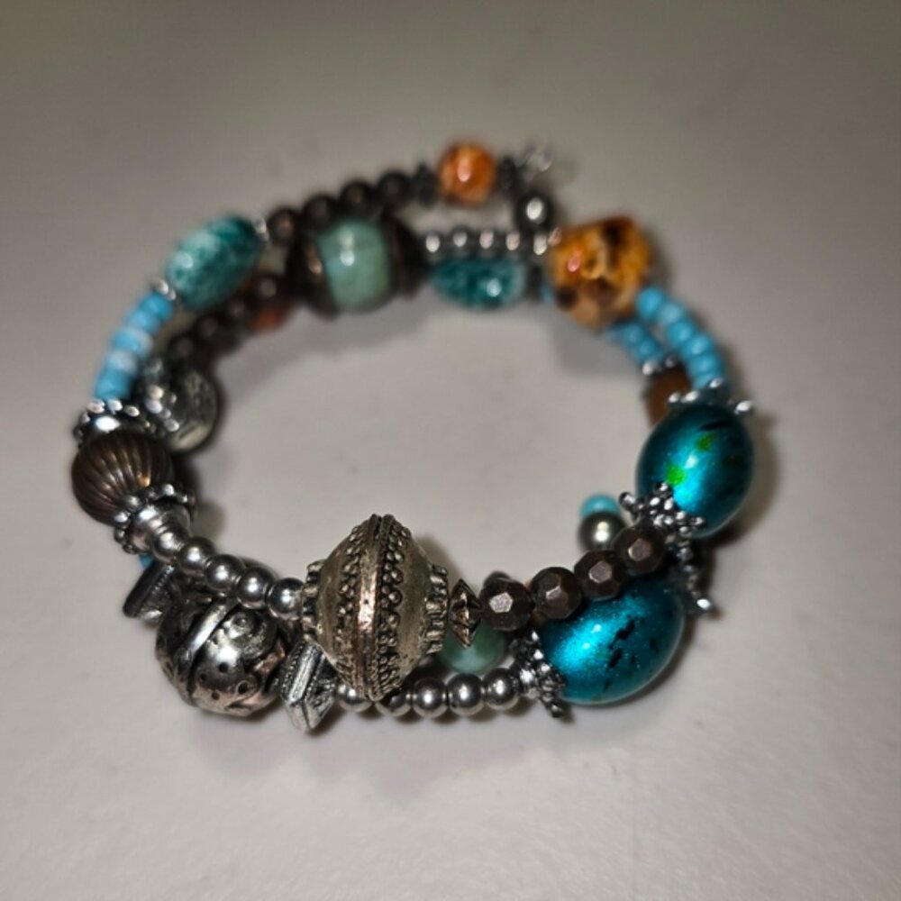 Handmade Coiled Bohemian Made Bracelet